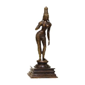 24 X 9 Inch Bronze Parvati Statue