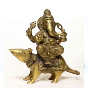 5 X 5 Inch Bronze Ganesh Statue