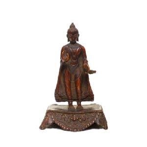6 X 4 Inch Bronze Buddha Statue