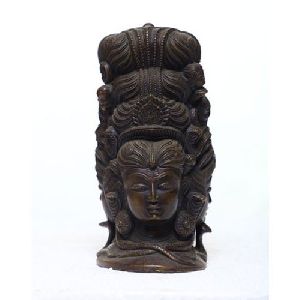 Black Bronze Shiva Head