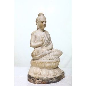 Ceramic White Buddha Statue
