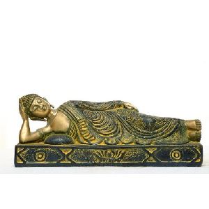 Lord Resting Bronze Buddha Statue