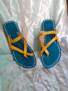 Cosmos Yellow Turquoise Sandal