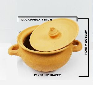 Terracotta Curd Setter with Lid Handi