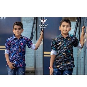 Kids Printed Party Wear Shirts
