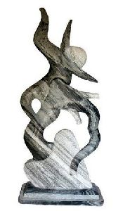 abstract stone statue