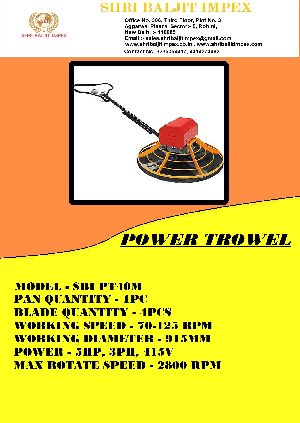 Power Trowel Floater