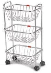 SS Fruit Basket Trolley