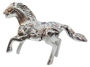 White Metal Horse Statue