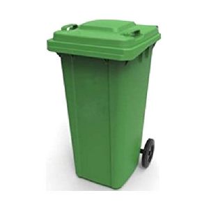 plastic trash bin