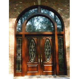 Double Arched Wood Doors