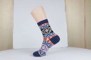 Ladies Merino Wool Printed Socks