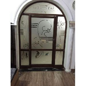 Arched Glass Door