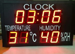 Outdoor Display Clock with Temp & Humidity Display