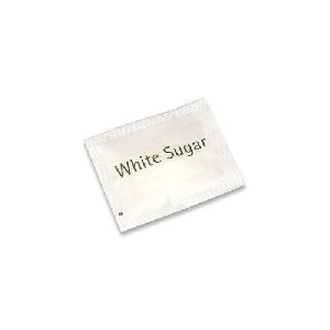 white sugar sachets