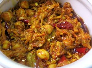 Extra Spicy Chickpea and Mango Pickle