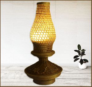 Handmade Bamboo Lamp with Light