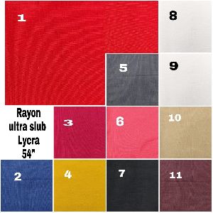 rayon ultra slub lycra fabric