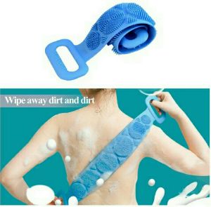 Silicone Body Back Scrubber Double Side Bathing Brush for Sk