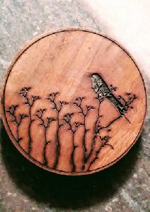 Laser Engraved Wooden Tea Coaster