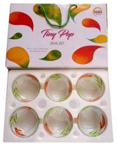 6 Piece Glass Bowl Set