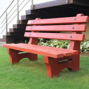 concrete garden bench