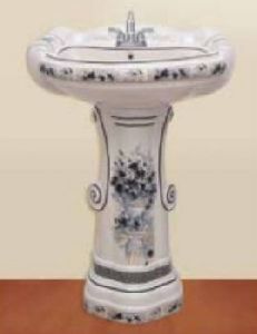 Vitrosa Luster Pedestal Wash Basins