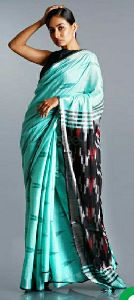 Cotton Slub Ikkat Saree