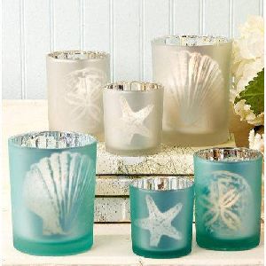 Printed Glass Candle Holder