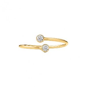 Casual String Band Diamond Ring