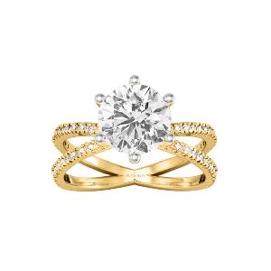 Chunky Bridal Solitaire Diamond Ring