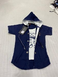 Boys Hooded Shirt