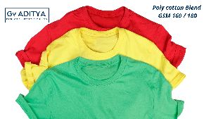 Poly Cotton Round Neck T-Shirts