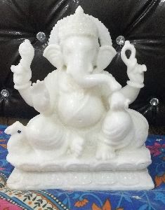 10 inch Marble Ganesh Statue
