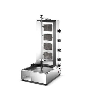 4 Burners Commercial Chicken Shawarma Machine Gas