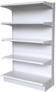 Gondola shelves single sided wall units