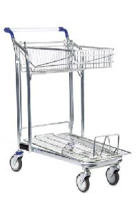 Stainless Steel Movable Luggage Trolley