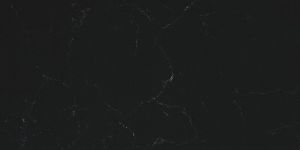 Black Carrara Series Quartz Tile