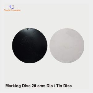 Marking Disc 20 Cms Dia / Tin Disc