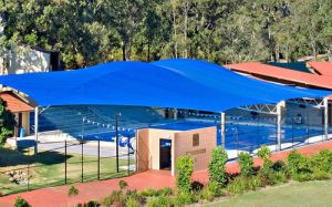 swimming pool shed