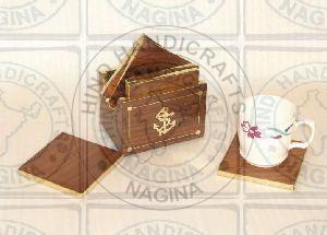 Wooden Coaster Set