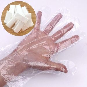 Single Pair Packing PE Disposable Gloves