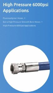 Extra High Pressure smooth bore PFA Hose