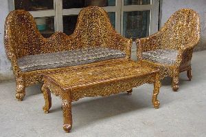 Wooden Carved Sofa Set