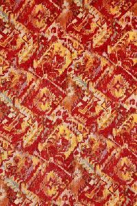 Natural Munga Silk Printed Fabric