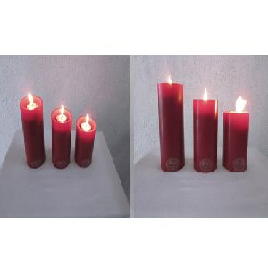 Glowing Pillar Candles