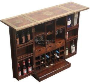 Brass bar cabinet