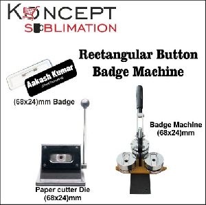 Rectangular Button Badge Machine