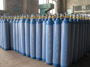 Empty Oxygen Gas Cylinders