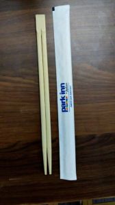 custom printed 21cm disposable bamboo chopsticks in paper